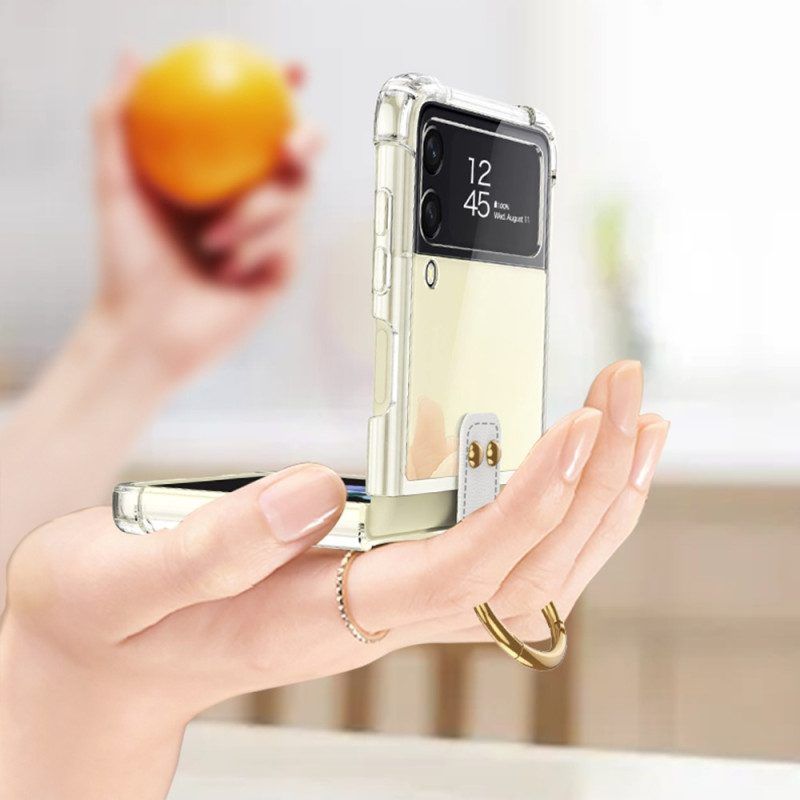Hülle Für Samsung Galaxy Z Flip 4 Flip Case Getönt Mit Gkk-ring