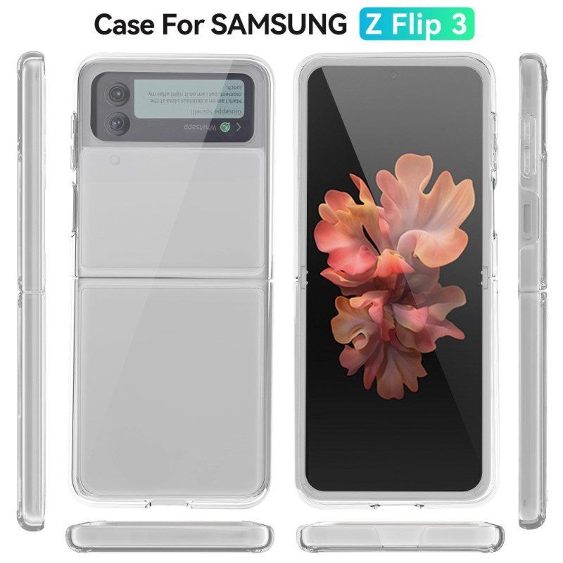 Hülle Für Samsung Galaxy Z Flip 4 Flip Case Transparenter Anti-vergilbungsschutz