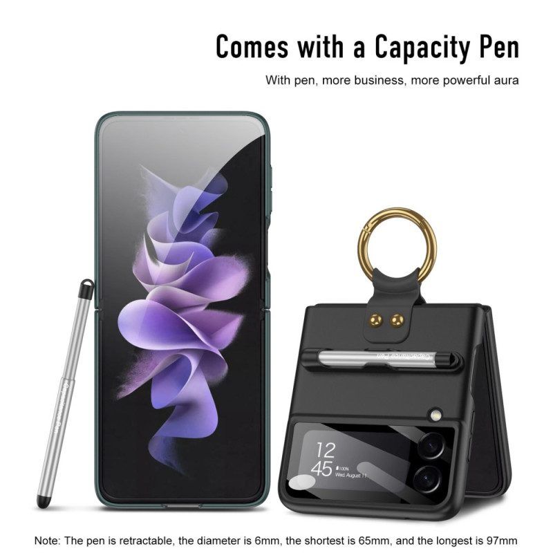 Hülle Für Samsung Galaxy Z Flip 4 Schutzhülle Flip Case Vollständig Geschützter Stylus-halter