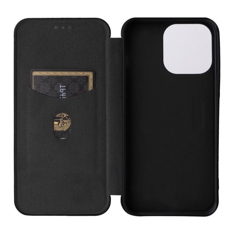 Flip Case Für iPhone 16 Pro Max Kohlefaser