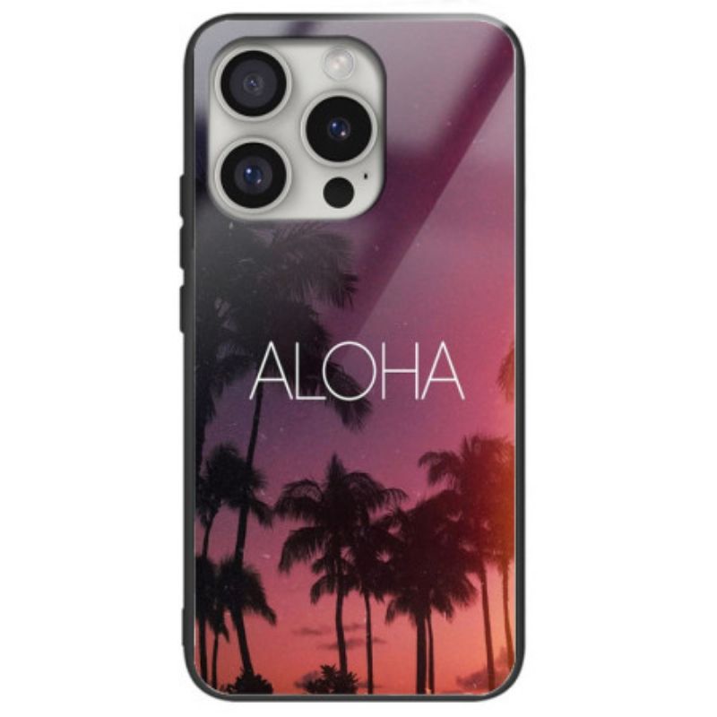 Hülle Für iPhone 16 Pro Max Aloha Gehärtetes Glas