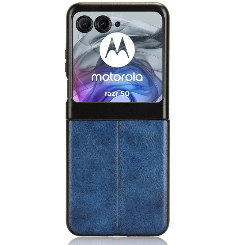 Hülle Motorola Razr 50 Nähte Aus Kunstleder