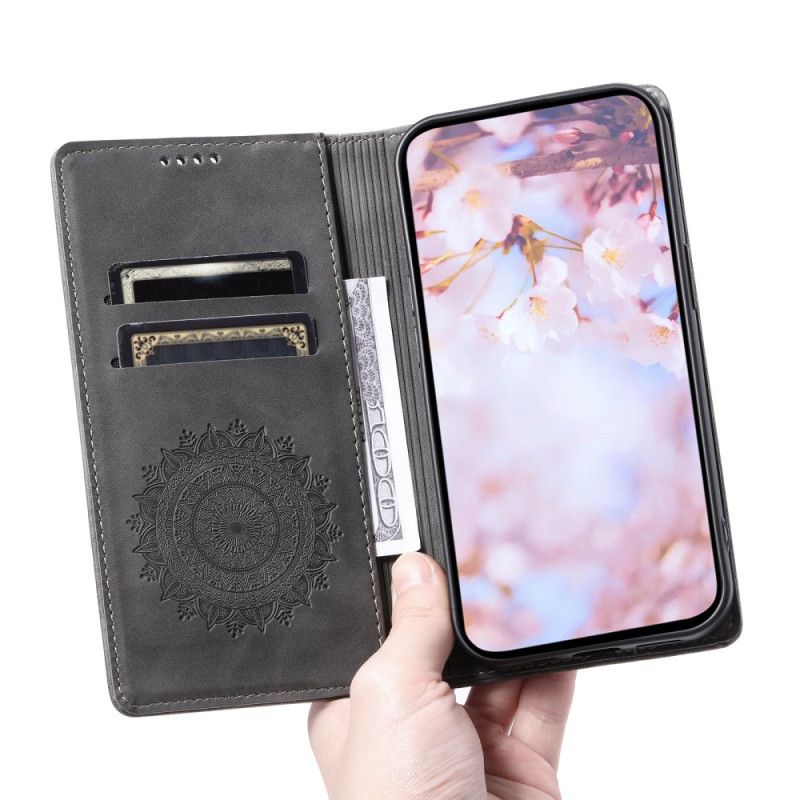 Flip Case Samsung Galaxy A16 5g Handyhülle Mandala-muster In Wildlederoptik