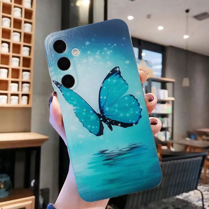 Hülle Samsung Galaxy A16 5g Blauer Schmetterling