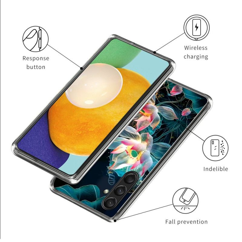 Hülle Samsung Galaxy A16 5g Handyhülle Silikonblumen