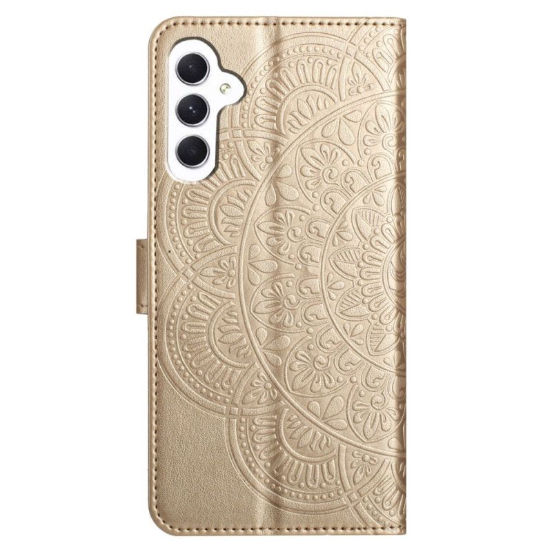 Lederhüllen Für Samsung Galaxy A16 5g Mandala-design Mit Schlüsselband