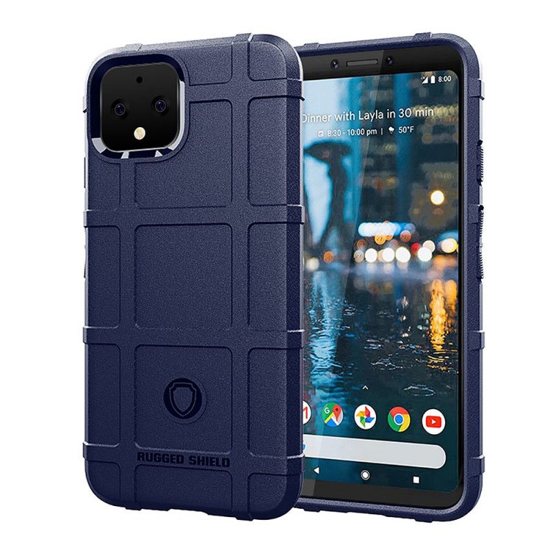 Hülle Google Pixel 4 Schwarz Robuster Schild