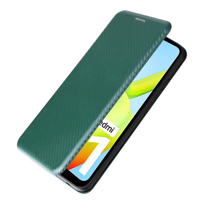 Schutzhülle Für Xiaomi Redmi A1 Flip Case Kohlefaser