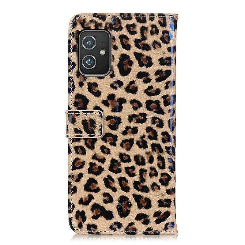 Lederhüllen Asus Zenfone 8 Einfacher Leopard