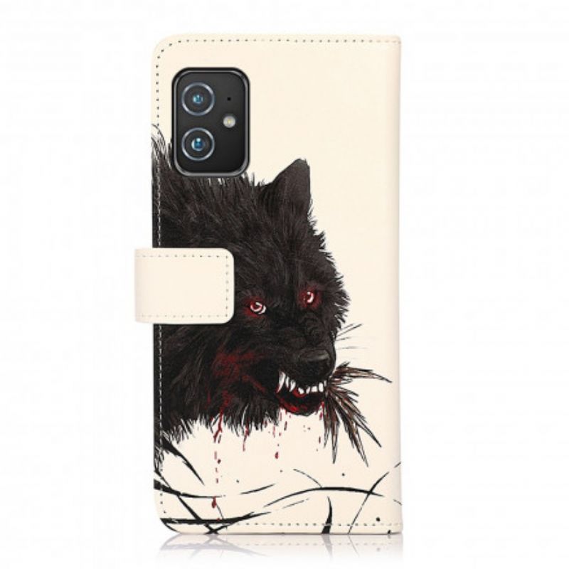 Lederhüllen Asus Zenfone 8 Hungriger Wolf