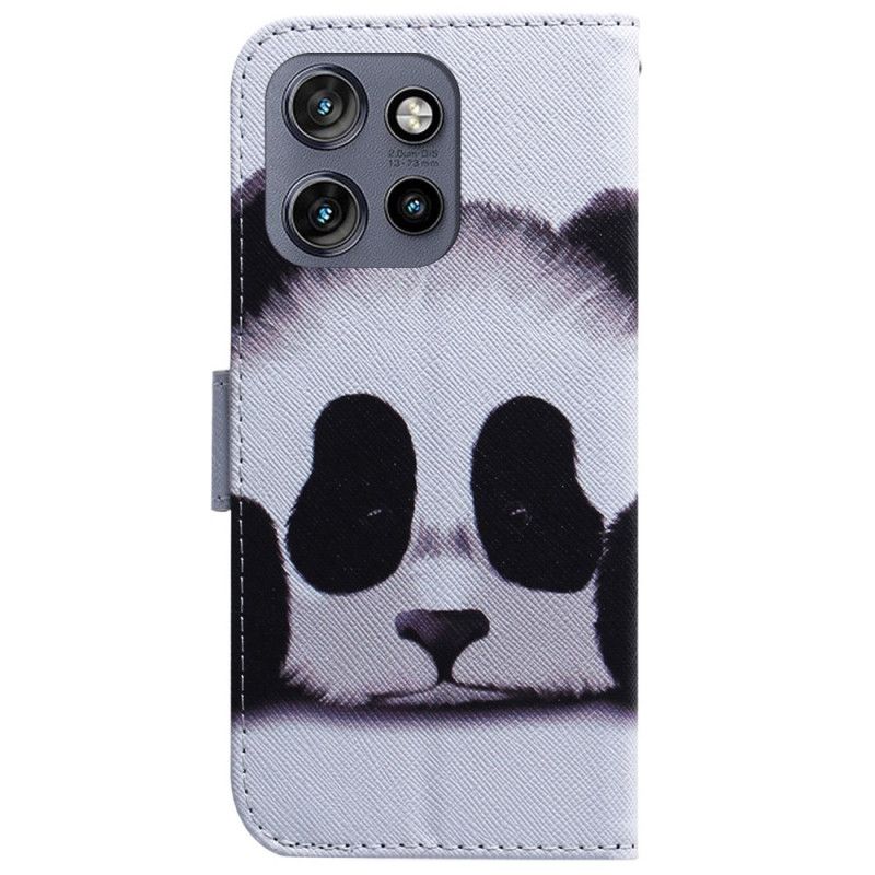 Lederhüllen Motorola Edge 50 Neo Panda