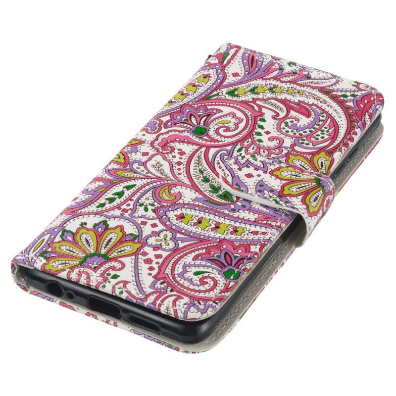 Lederhüllen Samsung Galaxy S24 Fe Paisley-muster