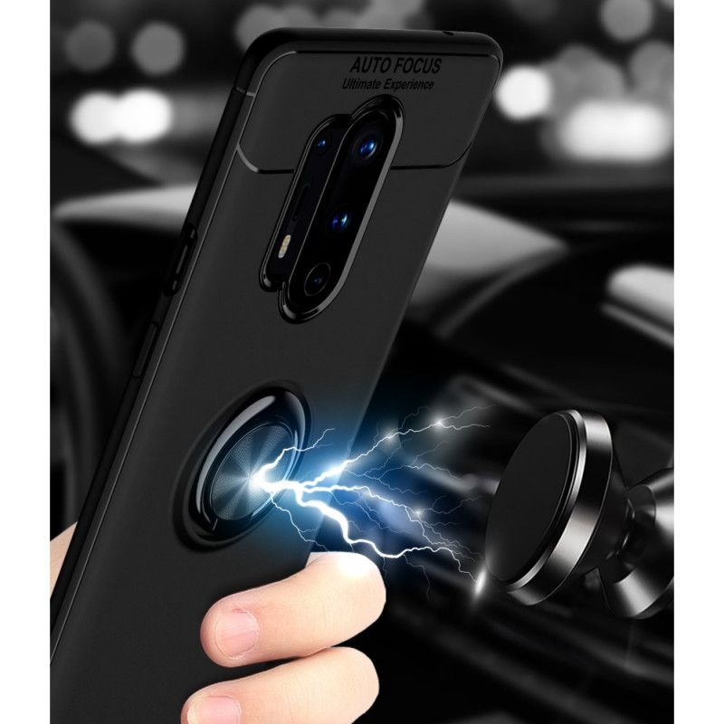 Hülle Für OnePlus 8 Pro Schwarz Lenuo-Drehring