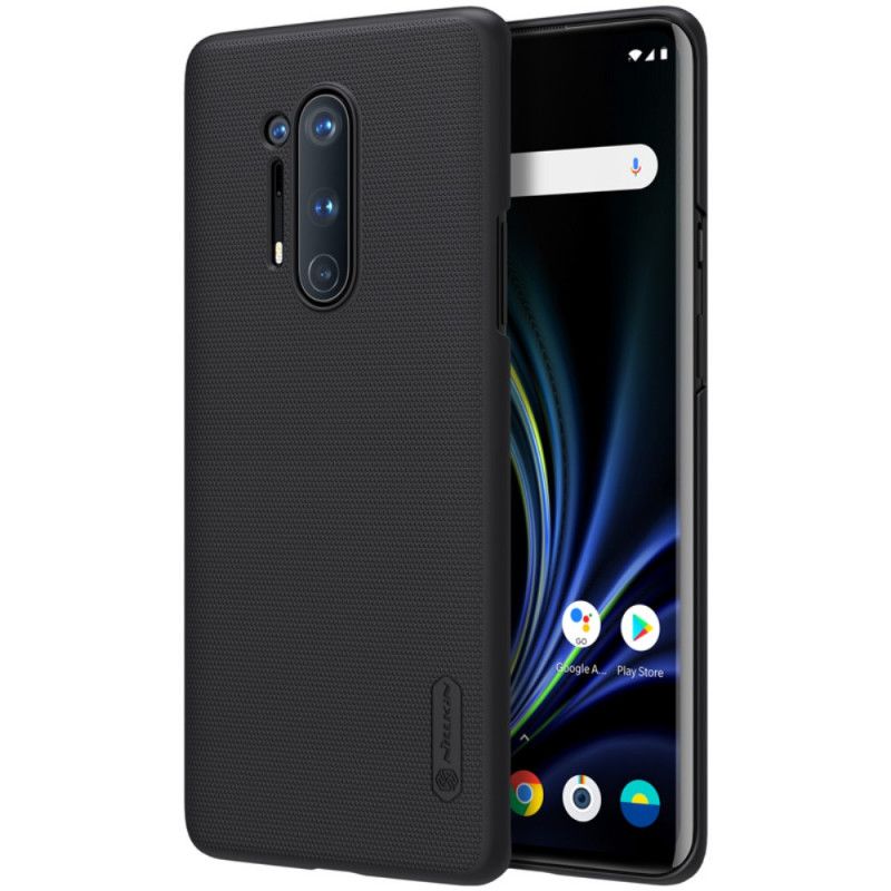 Hülle OnePlus 8 Pro Schwarz Starrer Gefrosteter Nillkin