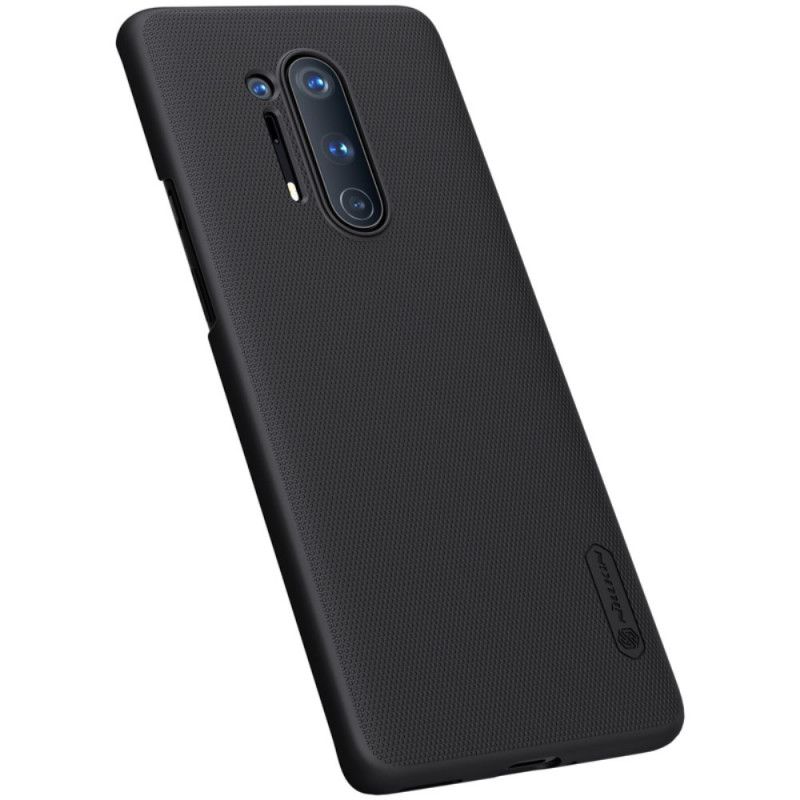 Hülle OnePlus 8 Pro Schwarz Starrer Gefrosteter Nillkin