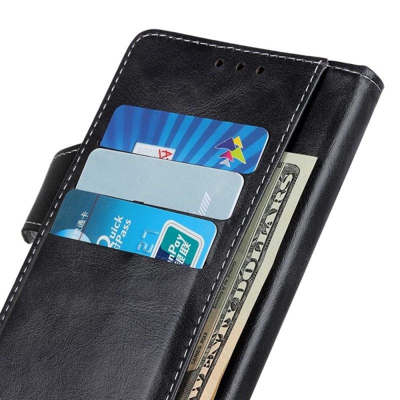 Flip Case Für Samsung Galaxy S23 Plus 5G Künstlerischer Knopf