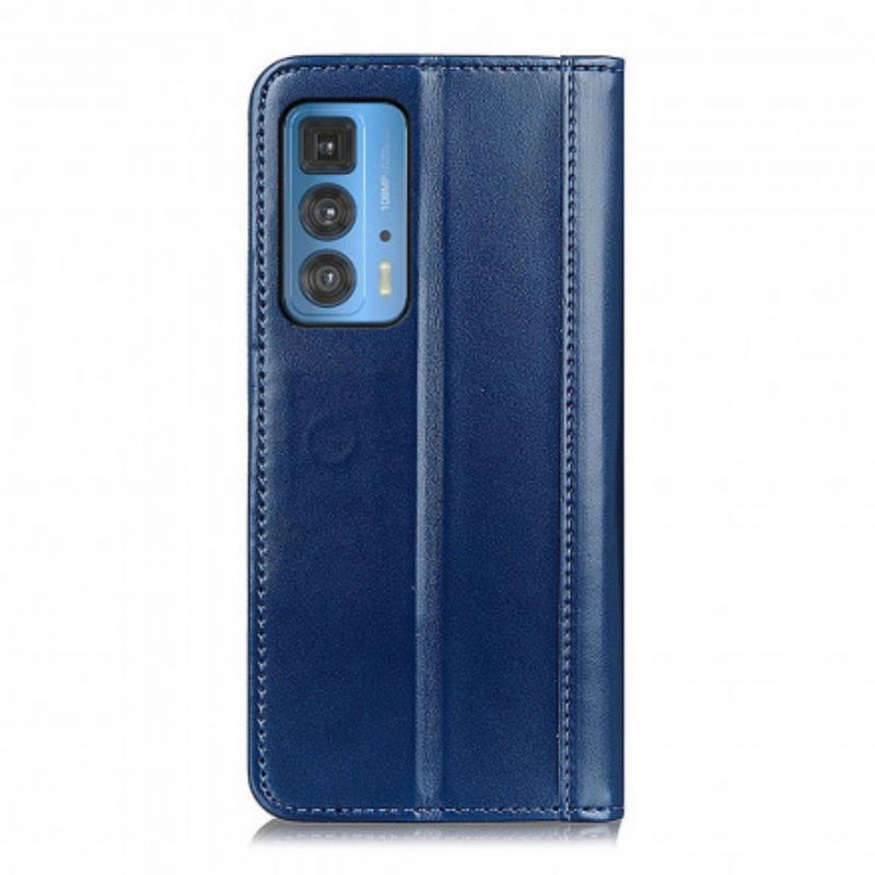 Flip Case Motorola Edge 20 Pro Spaltleder