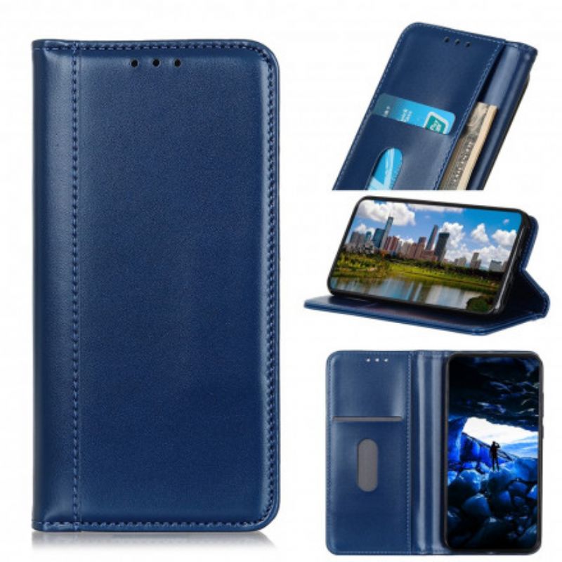 Flip Case Motorola Edge 20 Pro Spaltleder