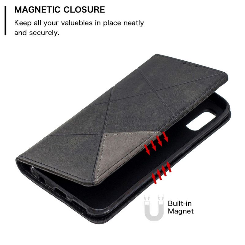 Flip Case Samsung Galaxy A20E Schwarz Künstlerstil