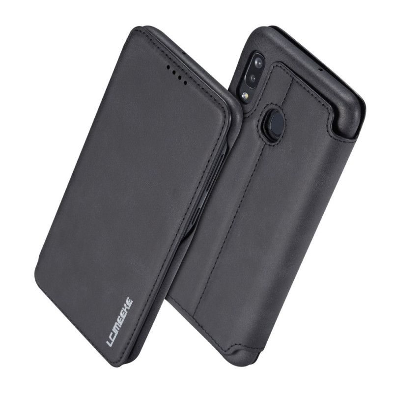 Flip Case Samsung Galaxy A20E Schwarz Lc.Imeeke Ledereffekt