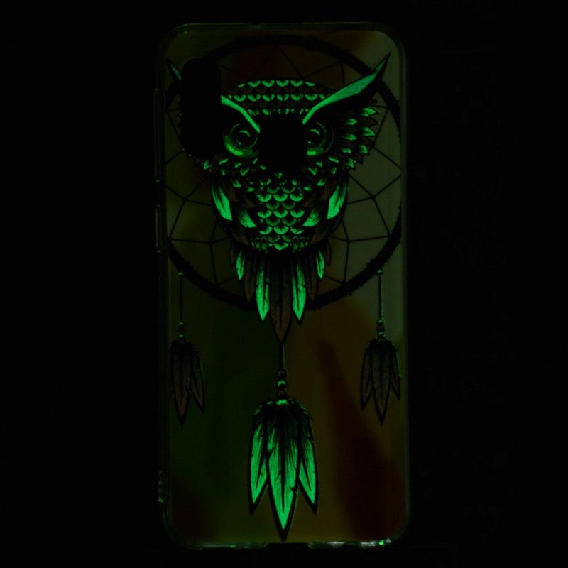 Hülle Für Samsung Galaxy A20E Fluoreszierender Eulentraumfänger