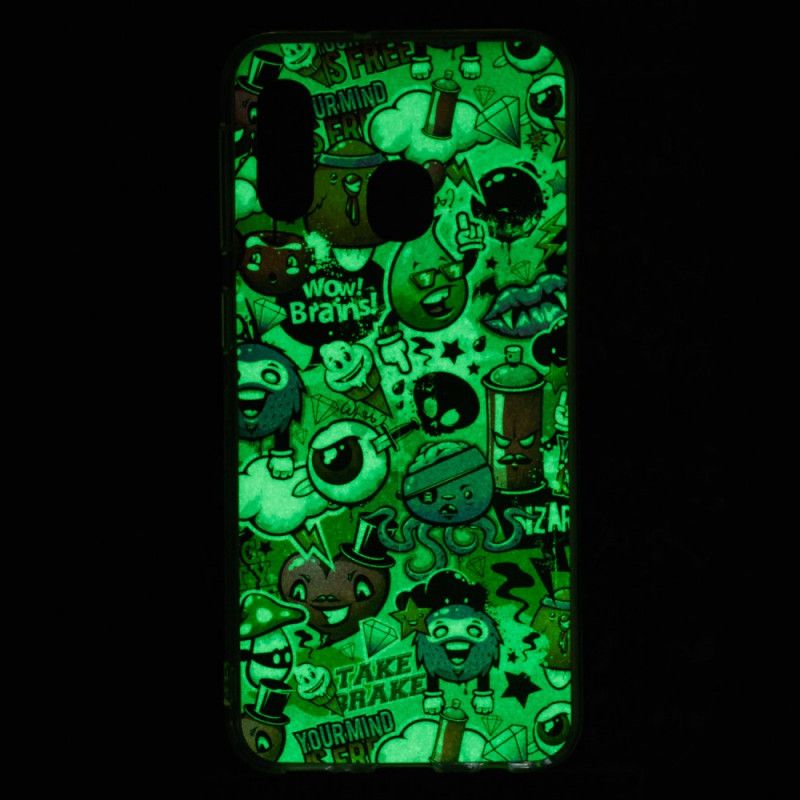 Hülle Samsung Galaxy A20E Fluoreszierender Wahnsinn