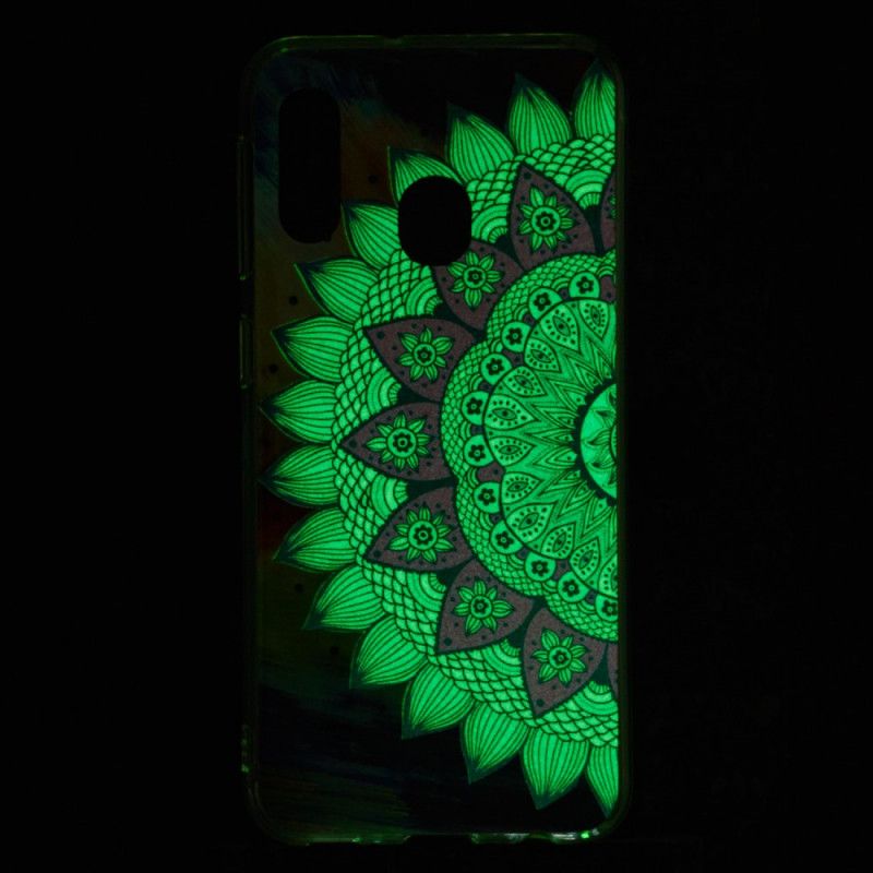 Hülle Samsung Galaxy A20E Fluoreszierendes Farbiges Mandala