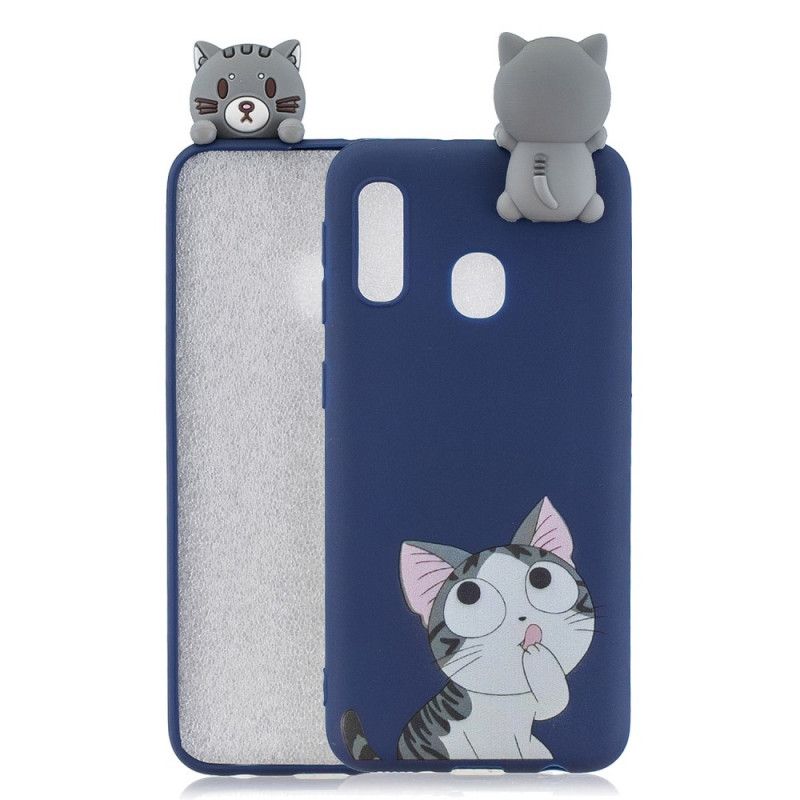 Hülle Samsung Galaxy A20E Lustige 3D-Katze