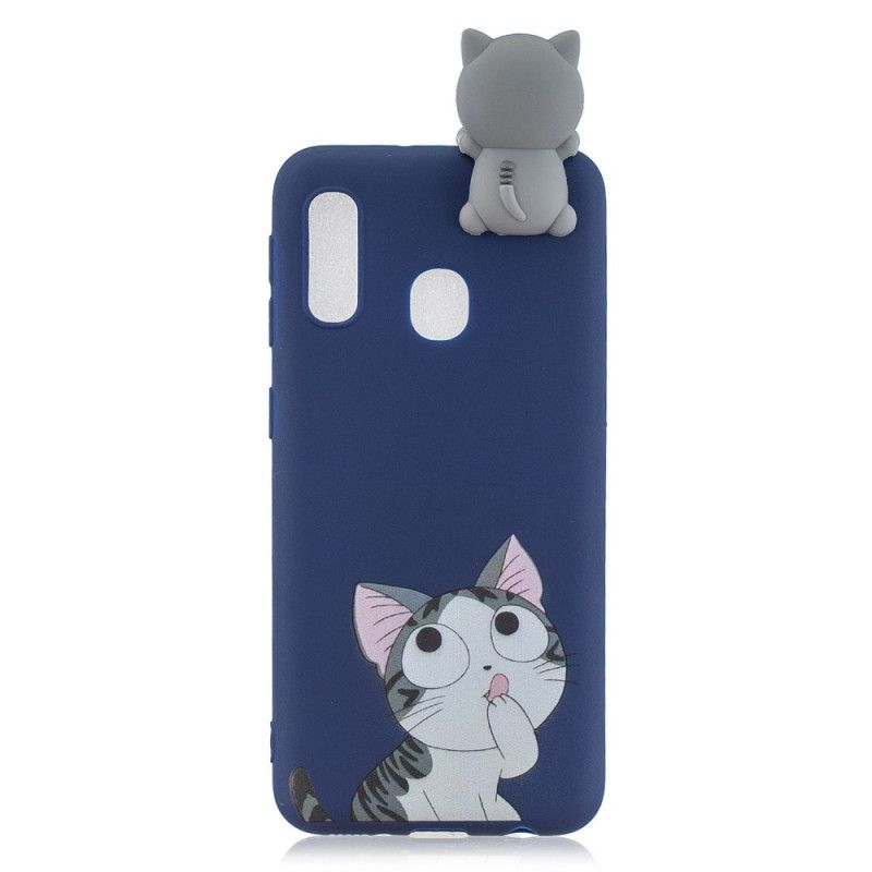 Hülle Samsung Galaxy A20E Lustige 3D-Katze