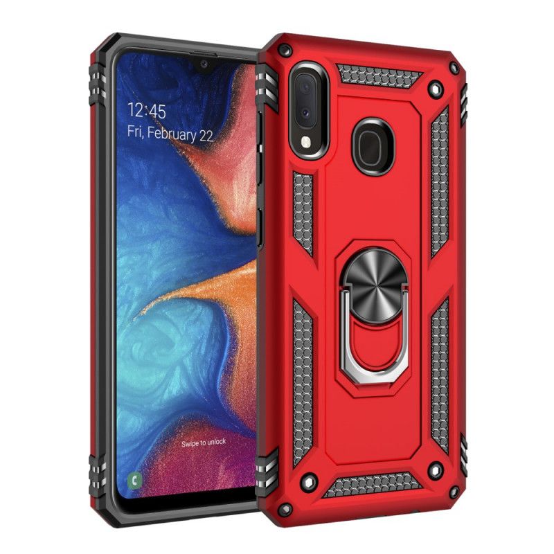 Hülle Samsung Galaxy A20E Rot Premium Ring