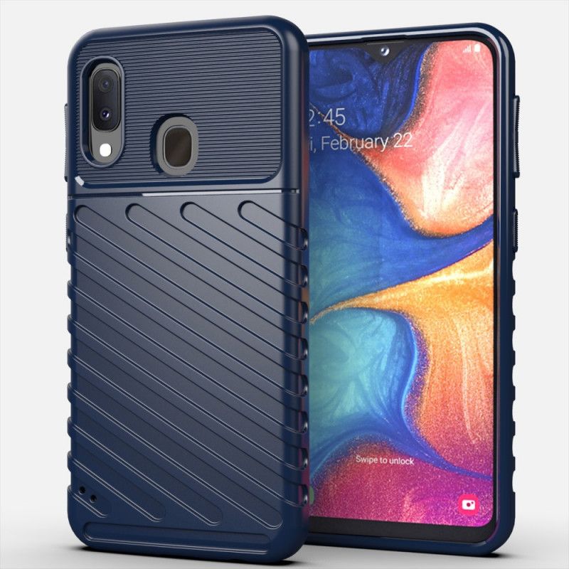 Hülle Samsung Galaxy A20E Schwarz Donnerserie