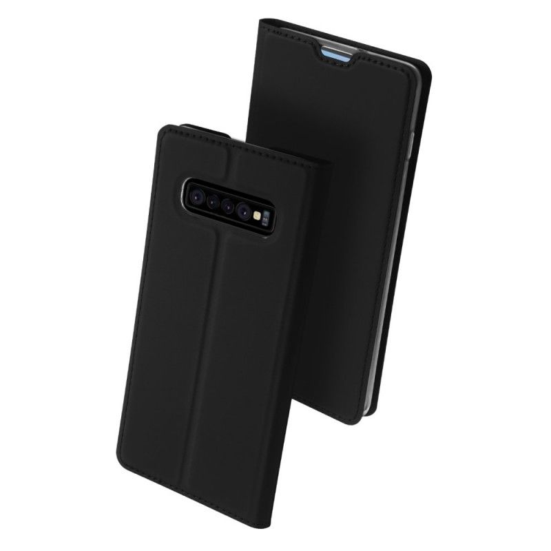 Flip Case Samsung Galaxy S10 Plus Schwarz Erstklassige Serie