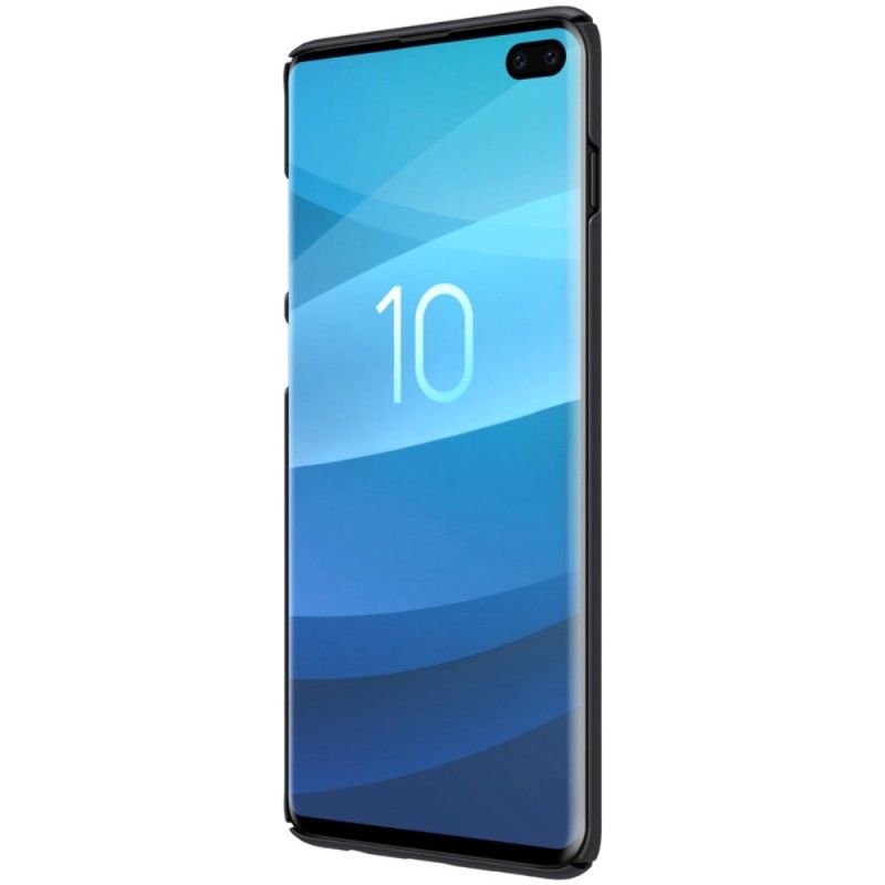 Hülle Für Samsung Galaxy S10 Plus Schwarz Starrer Gefrosteter Nillkin