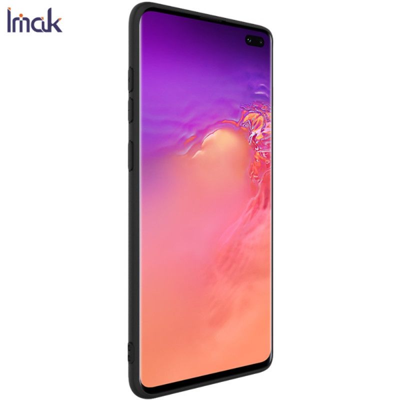 Hülle Samsung Galaxy S10 Plus Schwarz Silikonmatte Der Uc-1-Serie Imak