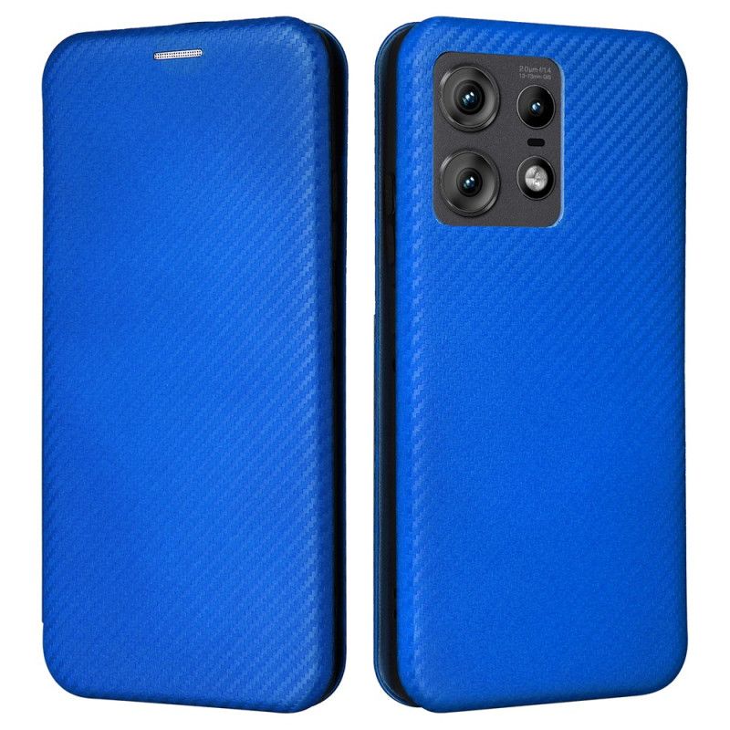 Flip Case Motorola Edge 50 Pro Kohlefaser