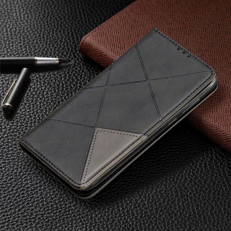 Flip Case Huawei Y5 2019 Schwarz Künstlerstil