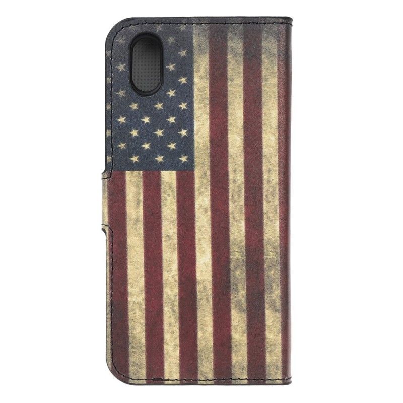 Lederhüllen Für Huawei Y5 2019 Usa-Flagge