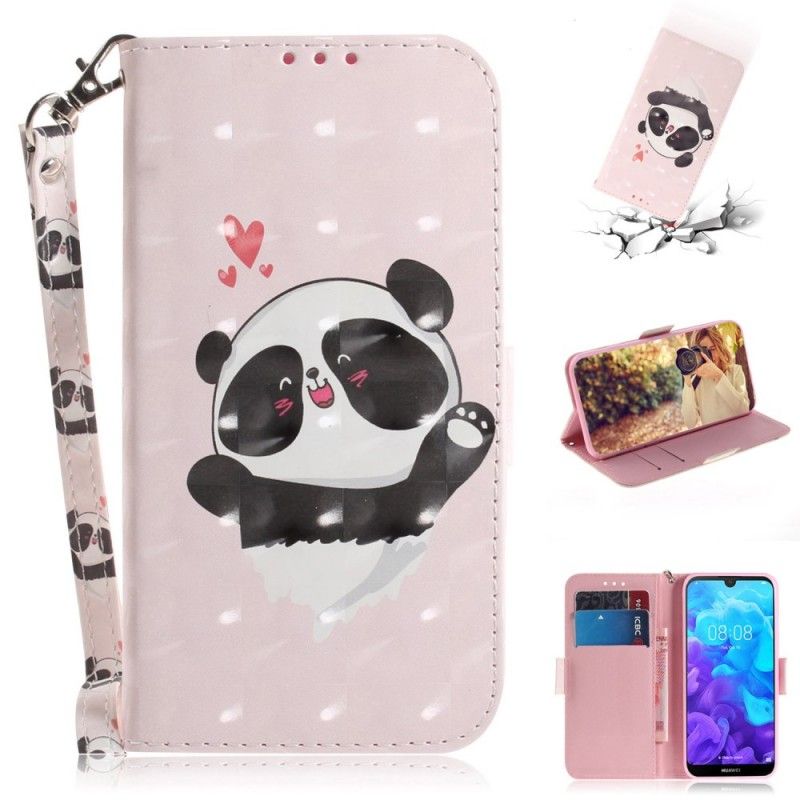 Lederhüllen Huawei Y5 2019 Panda Liebe Mit Tanga