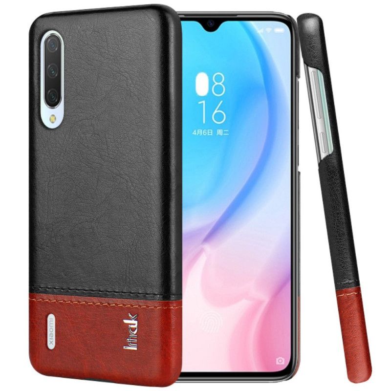 Hülle Xiaomi Mi 9 Lite Schwarz Ledereffekt Der Imak Ruiyi-Serie