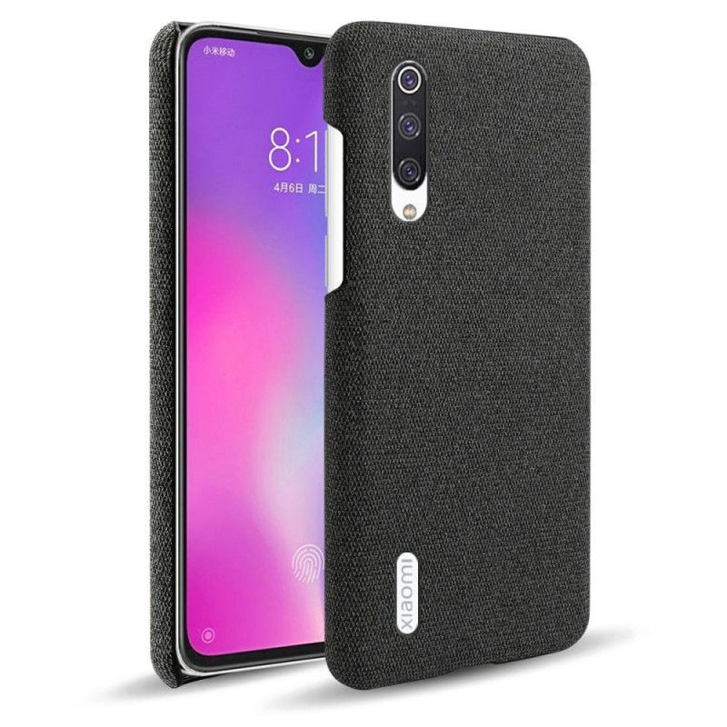 Hülle Xiaomi Mi 9 Lite Schwarz Schicker Stoff