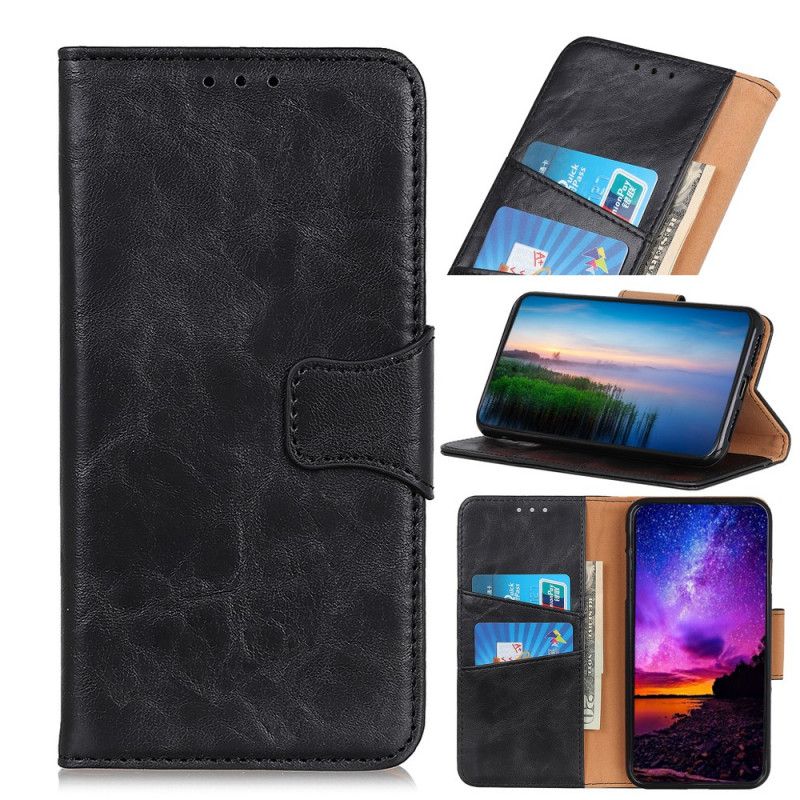 Lederhüllen Xiaomi Mi 9 Lite Schwarz Reversibler Magnetverschluss