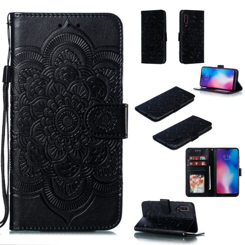 Lederhüllen Xiaomi Mi 9 Schwarz Gesamtes Mandala