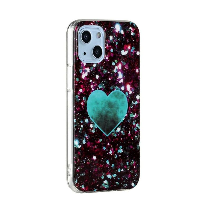 Hülle Iphone 13 Mini Handyhülle Glitter Marmor