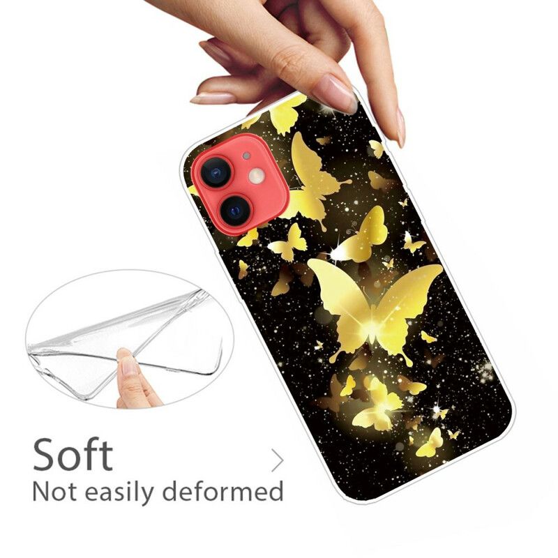 Hülle Iphone 13 Mini Schmetterlinge Schmetterlinge