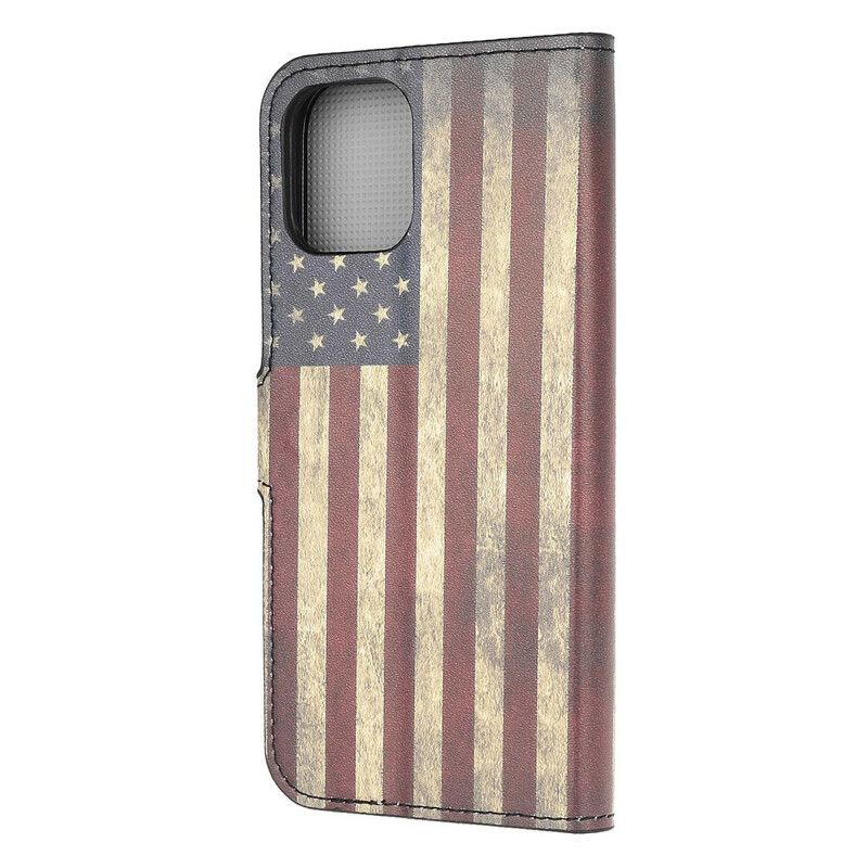 Lederhüllen Iphone 13 Mini Usa-flagge