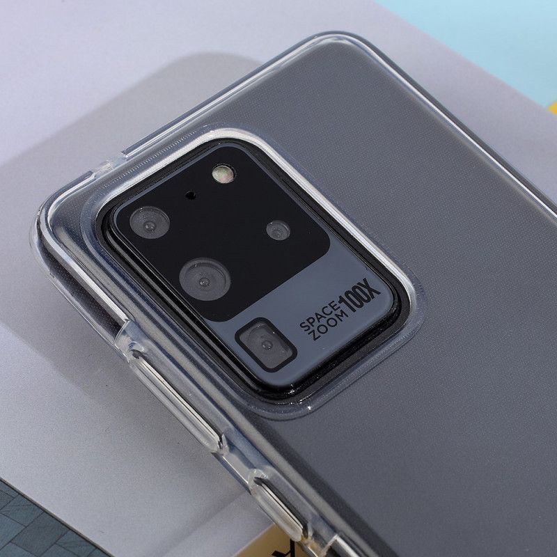Hülle Samsung Galaxy S20 Ultra Schwarz Handyhülle Transparente Farbige Kanten