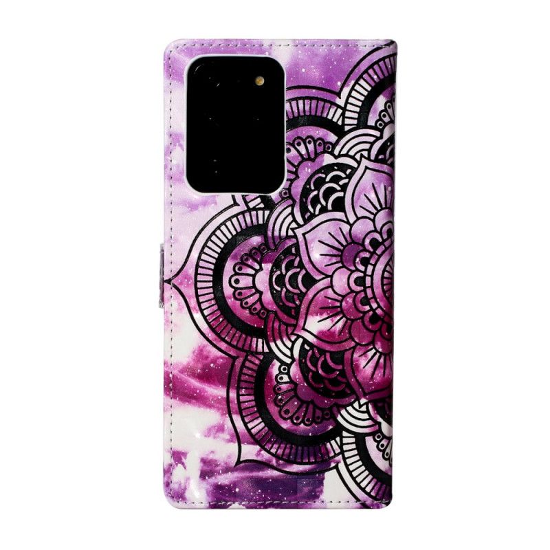 Lederhüllen Für Samsung Galaxy S20 Ultra Lila Mandala