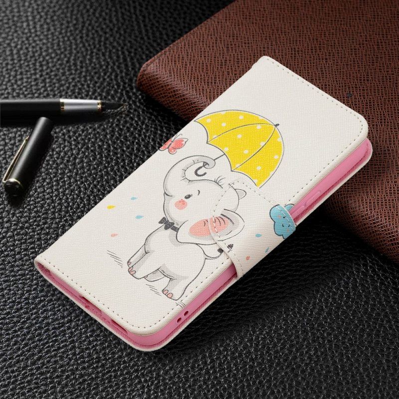 Flip Case Für Samsung Galaxy S22 5G Baby Elefant