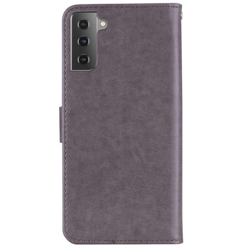 Flip Case Für Samsung Galaxy S22 5G Eulen-mandala Und Charme