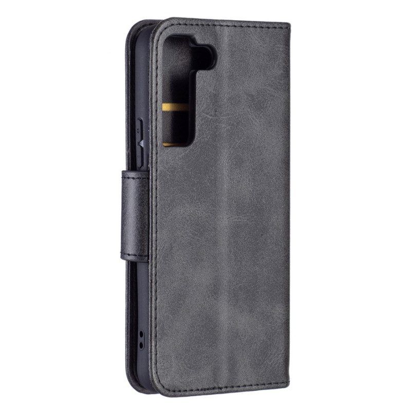 Flip Case Für Samsung Galaxy S22 5G Flip Case Glatte Klappe Schräg